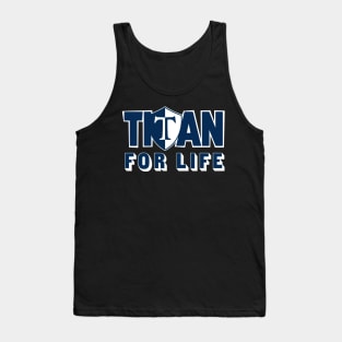 Webster Thomas High School Titan for Life (blue) Tank Top